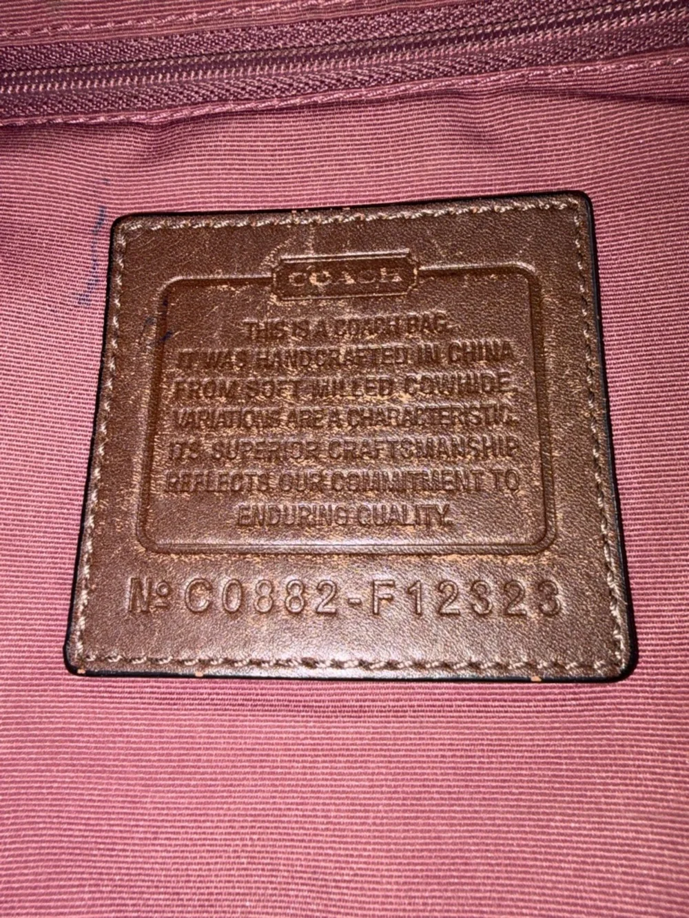 Coach Felicia F12323 Pebbled Brown Leather Bag 2008 - Picture 8 of 12